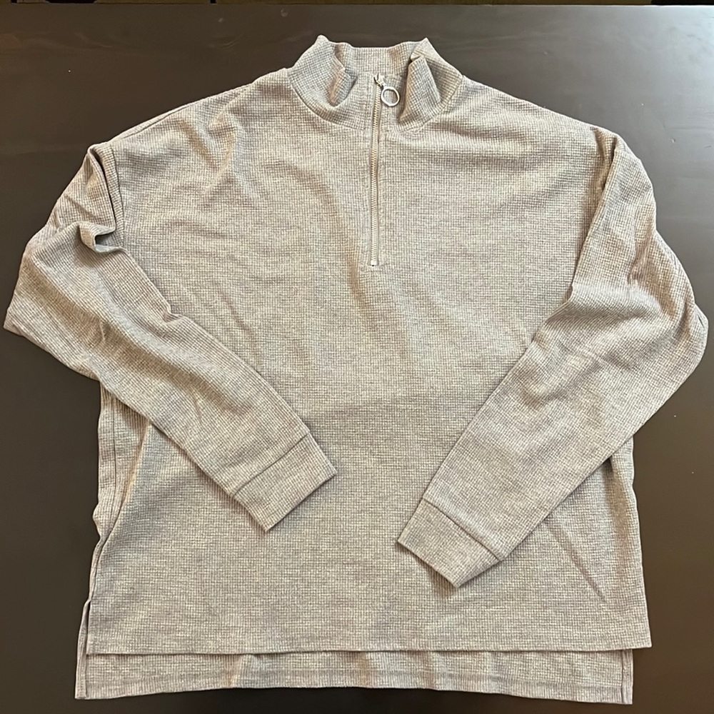 F21 O-Ring Half-Zip Long Sleeve